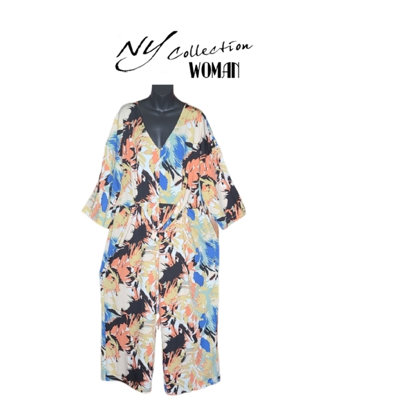 NY COLLECTION Pants - NOTATIONS NY COLLECTION WOMAN TIE FRONT JUMPSUIT